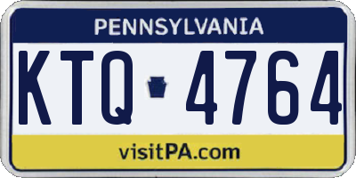 PA license plate KTQ4764