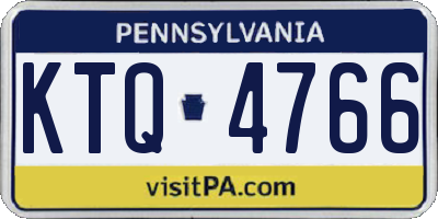 PA license plate KTQ4766