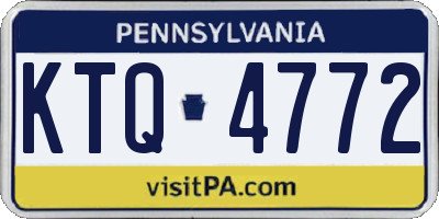 PA license plate KTQ4772