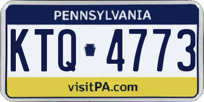 PA license plate KTQ4773