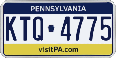 PA license plate KTQ4775