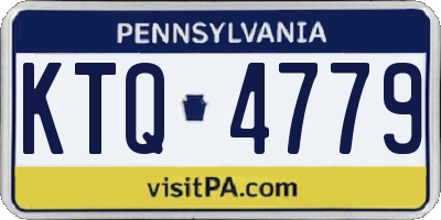 PA license plate KTQ4779