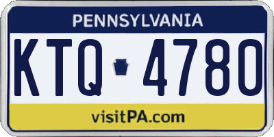 PA license plate KTQ4780