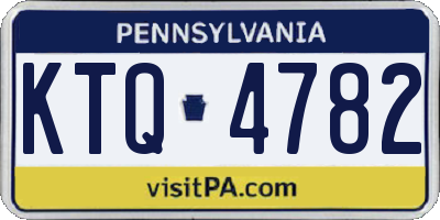 PA license plate KTQ4782