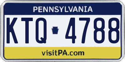 PA license plate KTQ4788