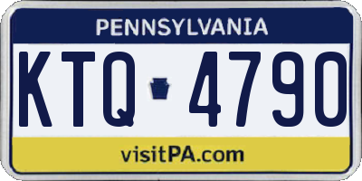 PA license plate KTQ4790
