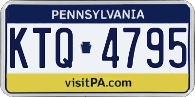 PA license plate KTQ4795