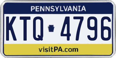 PA license plate KTQ4796