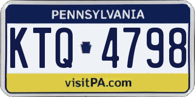 PA license plate KTQ4798