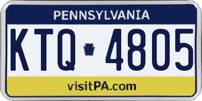 PA license plate KTQ4805