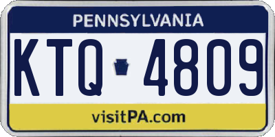 PA license plate KTQ4809
