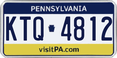 PA license plate KTQ4812