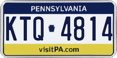 PA license plate KTQ4814