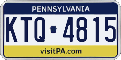 PA license plate KTQ4815