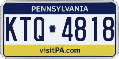PA license plate KTQ4818