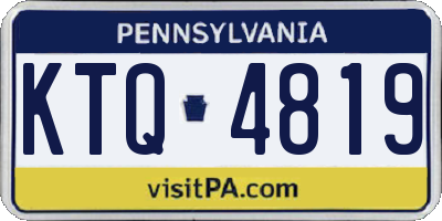 PA license plate KTQ4819