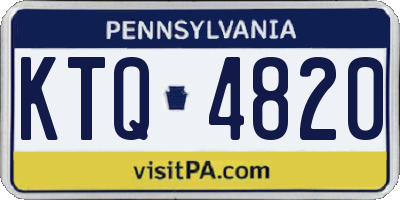 PA license plate KTQ4820