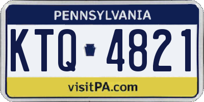 PA license plate KTQ4821