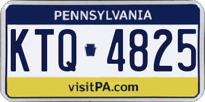 PA license plate KTQ4825