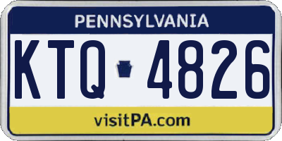 PA license plate KTQ4826