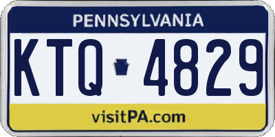 PA license plate KTQ4829