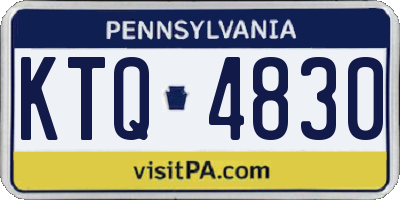 PA license plate KTQ4830