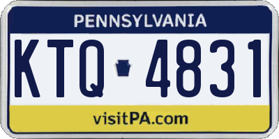 PA license plate KTQ4831