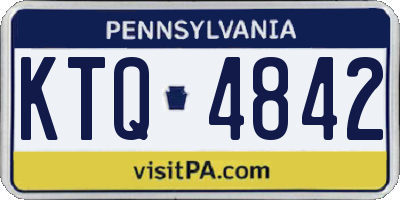 PA license plate KTQ4842