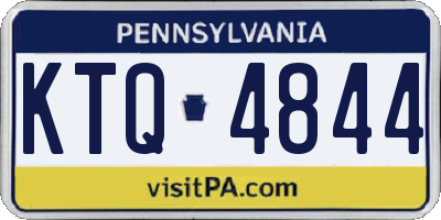 PA license plate KTQ4844