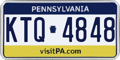PA license plate KTQ4848