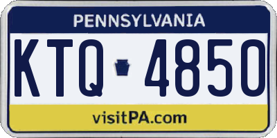 PA license plate KTQ4850