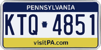 PA license plate KTQ4851