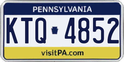 PA license plate KTQ4852