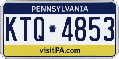 PA license plate KTQ4853