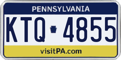 PA license plate KTQ4855