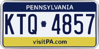 PA license plate KTQ4857