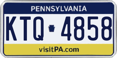 PA license plate KTQ4858