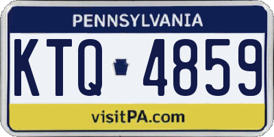 PA license plate KTQ4859