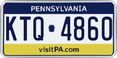 PA license plate KTQ4860