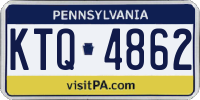 PA license plate KTQ4862