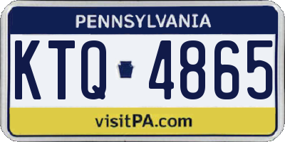 PA license plate KTQ4865