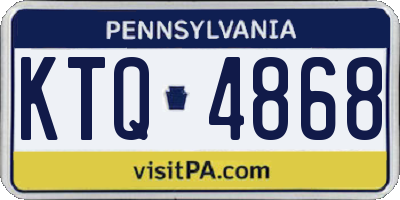 PA license plate KTQ4868