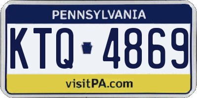 PA license plate KTQ4869