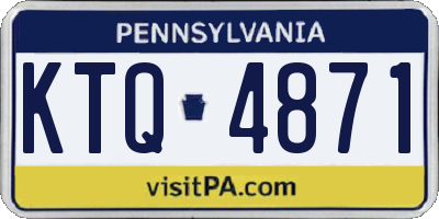 PA license plate KTQ4871