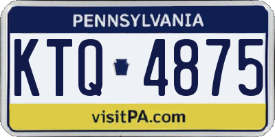 PA license plate KTQ4875
