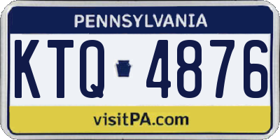 PA license plate KTQ4876