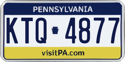PA license plate KTQ4877