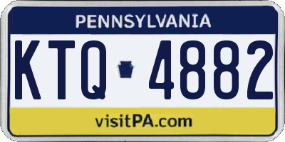 PA license plate KTQ4882