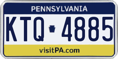 PA license plate KTQ4885
