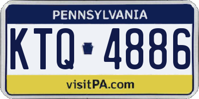 PA license plate KTQ4886